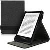 kwmobile Custodia verticale compatibile con Pocketbook Touch Lux 4/5/Touch HD 3/Color (2020)/ Vivlio Lux 5 - Cover con fascia mano e leggìo - Case Custodia e-Reader Flip