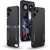 GIOPUEY Cover Compatibile con Nothing Cmf Phone 2 PRO, Materiale PC Rigido Custodia, Comodo e Liscio al Tatto Case，Antiurto, Anti-Impronta - Black