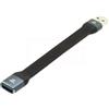 cablecc Cavo dati da USB 3.1 tipo A femmina a USB 3.0 tipo A maschio, piatto, sottile, FPC, 10 Gbps, 13 cm, per laptop e desktop