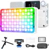 Aputure Amaran Ace 25c RGBWW - Kit di luci video a LED CCT 2300K-10000K CRI 95+ TLCI 95+, supporta controllo app, con griglia di controllo della luce magnetica e mini treppiede (bianco)
