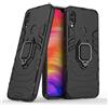 MaiJin LuluMain Compatibile con Xiaomi Redmi Note7 (PRO) Cover, Custodia Armor Anello Cavalletto (Funziona con Il Supporto Magnetico per Auto) Case Paraurti per Redmi Note 7, Redmi Note 7 PRO (Nero)