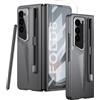 Furwabo Custodia per Samsung Galaxy Z Fold 6 con Penna Stilo e S Pen Supporto e Pellicola Protettiva per Schermo Temperato, Design Ultra Sottile da Supercar, Antiurto PC Rigido Cover per Z Fold 6 (Argento)