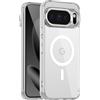 IMEIKONST Magnetica Cover per Google Pixel 10 Pro XL, Compatibile con MagSafe, Custodia Trasparente Protettiva di Grado Militare Antiurto Case per Google Pixel 10 Pro XL. Trasparente BCCX