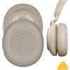 Geekria QuickFit Protein Leather Cuscinetti auricolari di ricambio per Jabra Evolve2 65 UC, Evolve2 65 MS, Evolve2 65 Mono, Elite 45h Cuffie auricolari, cuscinetti auricolari auricolari (beige)
