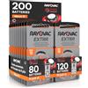 Udivita 200 Batterie Per Apparecchi Acustici Rayovac Extra 13. - 10 Blister da 8 e 20 Blister da 6 Pile