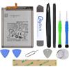OnlyTech Kit di riparazione batteria per Samsung Galaxy A32 5G SM-A326B, Galaxy A42 5G SM-A426 e Galaxy A72 SM-A725F - 5000mAh - con 10 strumenti e adesivi