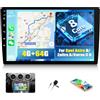 CAMECHO 4G+64G CAMECHO Android 15 Autoradio per Opel Astra H/Zafira B/Corse C D con GPS Carplay Android Auto,8-Core丨Stereo 2 DIN con Schermo da 9 Pollici con DSP RDS Bluetooth Mirror Link