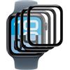 GIOPUEY 3 Pezzi Pellicola Protettiva per Apple Watch SE 3 40mm (2025), [Piena Copertura] Materiale omposito Protezione Pellicola [Anti-graffio] - Trasparente