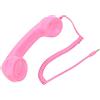 CCYLEZ Microtelefono retrò, Ricevitore Telefonico retrò Sostitutivo, Ricevitore per Telefono Cellulare Portatile Universale per Smartphone, Computer con Jack per Cuffie da 3,5 Mm (Rosa)
