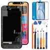 LADYSON per iPhone 12 Mini Schermo per iPhone 12 Mini Schermo LCD Sostituzione per A2176 A2398 A2400 A2399 LCD Display Touch Screen digitalizzatore Kit di Montaggio con Strumento (5,8 Pollici)