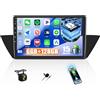 CAMECHO 6+128G Android 15 Autoradio 10 Pollici per BMW X1 E84 2010-2016 con Telecamera Posteriore, 8 Core Bluetooth Radio Wireless Carplay con Android Auto GPS WIFI FM/RDS DSP + Touchscreen IPS Canbus