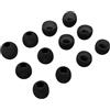 Chofit Tappi auricolari compatibili con auricolari Jabra Elite 4 Active, in morbido silicone, di ricambio, 3 misure, 6 paia (nero)