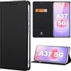 DUX DUCIS Custodia per Samsung Galaxy A37 5G, [Porta Carte] [Funzione Supporto] Antiurto PU Pelle Portafoglio Flip Case, Cover per Galaxy A37 5g 2026, Nero