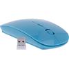 REY Mouse senza fili Slimline con design per Mac blu