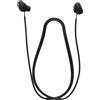 kwmobile Laccetto Portauricolari Compatibile con Anker Soundcore Space A40 - Cordino Porta-Cuffie in-Ear - Laccio Blocca-cuffiette Nero