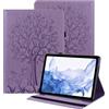 BOLELAW Custodia per iPad Air 3 2019 10.5 pollici/iPad Pro 10.5 2017 / iPad 10.2 2020/2019 con penna e portapenne, slot per carte di credito, funzione leggio, colore: Viola
