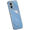 RankOne La Custodia del Telefono è Adatta per Realme Narzo 50 5G / OPPO A77 5G (6.58 Inches), Case per Cellulare in Silicone con Telaio Galvanico - Blu navy
