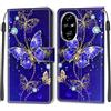 KENHONER Cover Compatibile con Honor 200 Pro, Premium Pelle PU Portafoglio Flip Libro Custodia per Honor 200 Pro [Protezione Completa] - Farfalla
