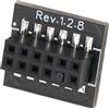 Uxsiya Modulo TPM-2.0, modulo SPI a 12 Pin, Ampia compatibilità a 12 Poli per PC per Scheda Madre per Computer