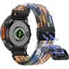 Niboow QuickFit 26mm Intrecciato Cinturino per Garmin Fenix 8 51mm/Fenix 7X Pro Solar/Fenix 7X/Fenix 6X/Fenix 6X Pro, Traspirante Nylon Cinturini per Garmin Tactix 8 51mm/Descent Mk3i - Arcobaleno