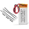 NEWASHAN 550mAh Lipo Batteria H452050 per Cardo Auricolare Auricolare Scala Rider Q2 Freecom 2 Multiset Q2 TeamSet Pro Solo Bluetooth Moto Intercom Audio Wireless Batterie 09D29