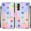 KENHONER Custodia per Samsung Galaxy S25 Plus, impronta | Portafoglio Pelle PU, Magnetica, Resistente Agli Urti, Scomparto Carte Credito, Pieghevole, Flip Libro, Motivo