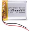Liter energy battery Batterie 103035 LiPo 3.7V 1000mAh 3.7Wh 1S 5C Liter Energy Battery per l'elettronica Ricaricabile Telefono Portatile Smartwatch Orologio GPS - Non adatto per Radiocomando 37x30x10mm (1000mAh|103035)