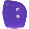 BROVACS - Custodia protettiva in silicone per telecomando a 2 pulsanti, CV4545, colore: Viola scuro