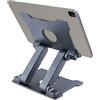 AJ advancegin Tablet Stand Aluminium Adjustable Tablet Holder Height Adjustable Tablet Holder Compatible with iPad Pro Air Mini 11 12.9 iPhone 15 Huawei MatePad Galaxy Tab up to 13.5 Inch Grey