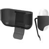 Geekria Custodia per auricolari ultra leggera in policarbonato con clip da cintura, compatibile con Apple AirPods Pro 2, guscio rigido per escursionismo, attività all'aperto, fissaggio stretto (nero