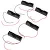 Haosie 5 pz Supporto per alloggiamento della batteria Clip della batteria 3.7 V Custodia di immagazzinaggio di supporto della batteria in plastica con filo di collegamento per batteria