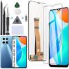 RongZy Schermo LCD per Honor X6 4G VNE-LX1 / Honor X8 5G VNE-N41 Sostituzione Display Digitizer Assembly Vetro di Ricambio Touch Screen con Strumenti(6.5,Nero)