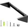 STANDOPIA Staffa Rack a Parete 3U da 19 Pollici - Montaggio Verticale e Sotto Scrivania, Supporto in Acciaio per Server, Switch di Rete, Patch Panel o Server, Portata fino a 55 kg, Kit di Montaggio Incluso