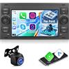 ETLFUCyber 4G+64G Android Autoradio per Ford Transit Fiesta Focus Galaxy Mondeo Fusion Kuga C-Max S-Max Connect con Wireless Carplay & Android Auto, Schermo Touch con GPS, WiFi, EQ, Bluetooth 5.0, Radio FM/RDS