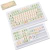 Ouitble Keycaps PBT 112 Tasti Carino Copritasti per Tastiere Meccaniche, 9mm Altezza MCA Keycaps per Tastiera 61/63/64/67/68/75/82/84/87/96/98/100/104/108 (Adorabili Animali da Foresta)