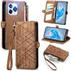 MOJIA Cover per Oukitel C65 / C65 Pro, [Anti Caduta Anti Graffio] Custodia Flip Wallet in Pelle di Alta Qualità con Porta Carte e Supporto. Marrone