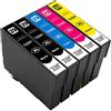 ESMONLINE Set di 5 cartucce compatibili in sostituzione di Epson 29 XL (T0299X) adatte per Expression Home XP-455 XP-452 XP-442 XP-435 XP-255 XP-257 XP-332 XP-335 XP-342