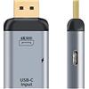 Chenyang Tipo C USB-C Femmina Sorgente Ingresso a Displayport DP Uscita Maschio HDTV 4K 60hz 1080P Adattatore con PD Power Port per Telefono & Laptop