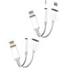 WASRUYI Adattatore per Lightning a jack 3,5mm cuffie(2pack)Aux Audio Cavo per iPhone 14 Pro Ricarica splitter per Apple MFi Certified Auricolari Caricatore 2in1 Sdoppiatore Accessori per ipad Headphone Adapte