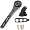 Topiky Supporto per computer da bici, supporto per computer da bicicletta per bici da strada in fibra di carbonio Supporto per manubrio integrato con attacco per manubrio(per)