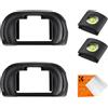 K&F Concept 2PCS Eyecup Conchiglia Oculare Fotocamere & 2 PCS Hot Shoe Cover,Eyepiece Viewfinder FDA-EP18 Compatibile con Sony A7SM2 A7RM2 A7M3 A7RM3 A7RM4 A9 A9II A99M2