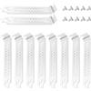 YIMATEECO Copertura per slot PCI in acciaio duro, supporto per filtro polvere, piastra di copertura per PC PC, ventilazione e protezione antipolvere (bianco, 10 pezzi)