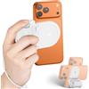 Kiorafoto Magnetica Impugnatura Smartphone, Bianco Snapgrip Magnetica con Bluetooth Impugnatura Dell'otturatore del Telefono Cellulare con Controllo Bluetooth Compatibile con iPhone per le Riprese Video Tiktok