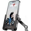 Grefay Supporto Telefono Moto [1S Sgancio Rapido] Porta Cellulare Supporto Telefono Specchietto Retrovisore Della Moto con Rotazione di 360 per Smartphone da 4.5-7 Pollici