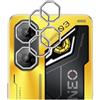 GIOPUEY 2 Pezzi Pellicola Fotocamera Compatibile con Nubia Neo 3, [Protezione Completa][Doppia Protezione] Metallo + Vetro Temperato, Protezione Fotocamera - Silver