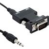 MAOZHOU Adattatore da HDMI a VGA, convertitore da HDMI (femmina) a VGA (maschio) 1080P, compatibile con switch desktop laptop PS 4 collegato a monitor TV proiettore (con cavo porta audio da 3,5 mm)