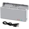 LYONGTECH Caricabatterie per DJI Action 4,Osmo Action 3,Caricatore Ricarica 3 Batterie,Stazione di Ricarica Carica Batteria Accessori
