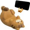 EnixwH Funny Cat Holder Supporto, Universale per Porta Cellulare Da Tavolo | Supporto Telefono Scrivania, Portatile Supporto Cellulare Da Tavolo, Simpatico Cat Phone Holder Supporti (Marrone)