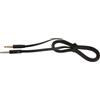System-S Cavo Piatto per Cuffie Stereo AUX a 4 Poli, 2 x 3,5 mm, da 3,5 mm, Colore: Nero