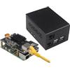 ZDE ZP598 PCIe to 5GbE Ethernet Network Port HAT Expansion Board 5G 5Gb 5Gbps with Aluminum Alloy Case ZC506 and Heatsink for Raspberry Pi 5 2GB 4GB 8GB 16GB